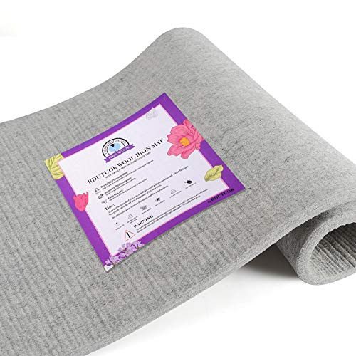Rdutuok Woll-Pressmatte zum Quilten, große neuseeländische Wollmatte mit Schere, Klebeband, Filz-Aufbewahrungstasche, Bügeleisenablage und 40 Nähnadeln, 45,7 x 91,4 cm Rdutuok Woll-Pressmatte zum Quilten, große neuseeländische Wollmatte mit Schere, Klebeband, Filz-Aufbewahrungstasche, Bügeleisenablage und 40 Nähnadeln, 45,7 x 91,4 cm von Rdutuok