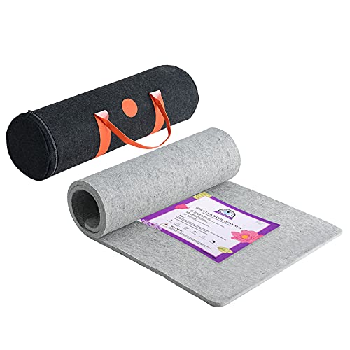 Rdutuok Wollpressmatte zum Quilten, groß, neuseeländische Wollmatte mit Schere, Klebeband, Filz, Aufbewahrungsbox, Bügeleisenablage und 40 Nähnadeln, 60 x 56 cm Rdutuok Wollpressmatte zum Quilten, groß, neuseeländische Wollmatte mit Schere, Klebeband, Filz, Aufbewahrungsbox, Bügeleisenablage und 40 Nähnadeln, 60 x 56 cm von Rdutuok