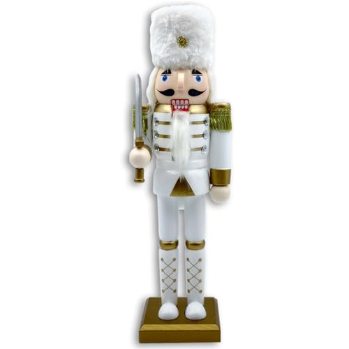 Rdxanc 1 x goldener Weihnachts-Nussknacker, Ornament, Dekoration, Walnüsse, König, Soldaten, Puppendekoration Rdxanc 1 x goldener Weihnachts-Nussknacker, Ornament, Dekoration, Walnüsse, König, Soldaten, Puppendekoration von Rdxanc