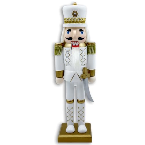 Rdxanc 1 x goldener Weihnachts-Nussknacker, Ornament, Dekoration, Walnüsse, König, Soldaten, Puppendekoration Rdxanc 1 x goldener Weihnachts-Nussknacker, Ornament, Dekoration, Walnüsse, König, Soldaten, Puppendekoration von Rdxanc