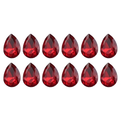 Rdxanc 12 Stück tropfenförmige Strasssteine, Spitzback-Steine, Glas-Strasssteine für Handwerk, Schuhe, Kleid, Kleidung, Gürtel, Näh-Dekoration Rdxanc 12 Stück tropfenförmige Strasssteine, Spitzback-Steine, Glas-Strasssteine für Handwerk, Schuhe, Kleid, Kleidung, Gürtel, Näh-Dekoration von Rdxanc