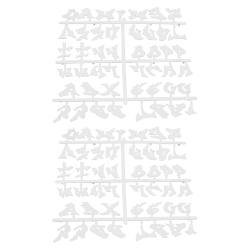 Rdxanc 2 Blatt Halloween Buchstaben Set für Filze Buchstabentafel Symbol Rahmen Message Board wechselbar für Party Dekorationen von Rdxanc
