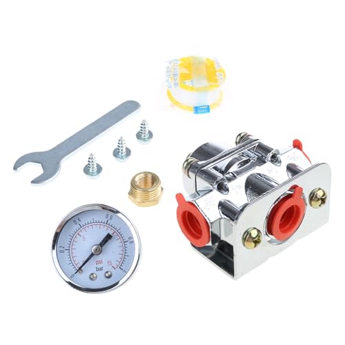 Rdxanc 3/8 Zoll Öldruckregler mit Ölanzeige 1-4PSI 12-804 4,5-9PSI 12-803 für Vergaser von Rdxanc