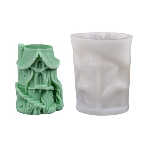 Rdxanc 3D-Kerzenform, Ornament, handgefertigte Gießformen, alte Schlösser, Silikonformen, Gipsformen, Bastelbedarf von Rdxanc