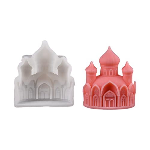 Rdxanc 3D-Kerzenform, Ornament, handgefertigte Gießformen, alte Schlösser, Silikonformen, Gipsformen, Bastelbedarf von Rdxanc