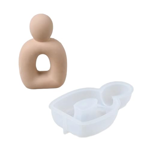 Rdxanc Abstrakte Skulptur, Silikon-Kerzenformen, Epoxidharz-Formen für Kerzen, Heimdekoration, Gips-Silikonformen von Rdxanc