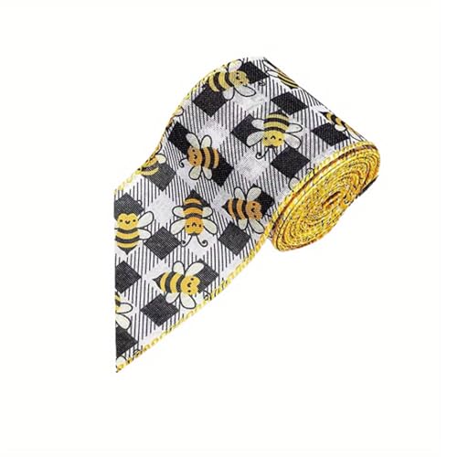 Rdxanc Bienen-Festivalband, 1 Rolle, Stoffschleife, Ornament, Verpackung für Bienen, Festival, Gäste Rdxanc Bienen-Festivalband, 1 Rolle, Stoffschleife, Ornament, Verpackung für Bienen, Festival, Gäste von Rdxanc