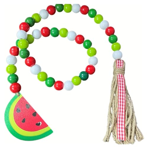 Rdxanc Bunte Holzperlen Quasten Anhänger Perle Wassermelone Quasten Kranz für Wandbehänge Dekorationen Zuhause Schild Rdxanc Bunte Holzperlen Quasten Anhänger Perle Wassermelone Quasten Kranz für Wandbehänge Dekorationen Zuhause Schild von Rdxanc