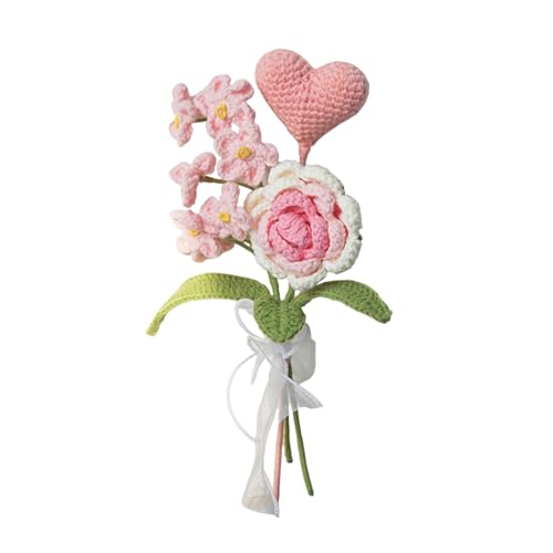 Rdxanc Häkelblumen für Tischdekoration, künstliche Blume, handgefertigter Strickblumenstrauß für Hochzeitsfeier Rdxanc Häkelblumen für Tischdekoration, künstliche Blume, handgefertigter Strickblumenstrauß für Hochzeitsfeier von Rdxanc