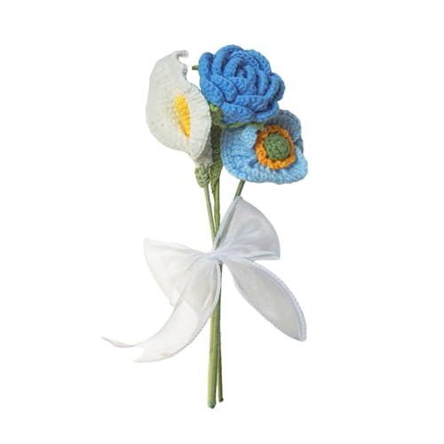 Rdxanc Häkelblumen für Tischdekoration, künstliche Blume, handgefertigter Strickblumenstrauß für Hochzeitsfeier Rdxanc Häkelblumen für Tischdekoration, künstliche Blume, handgefertigter Strickblumenstrauß für Hochzeitsfeier von Rdxanc
