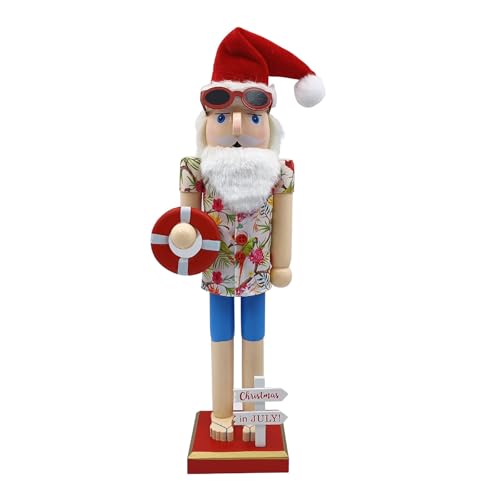 Rdxanc Hawaiianischer Nussknacker, Soldaten-Skulptur, Tischdekoration, Weihnachten, Holz, Handwerk, Festival, Heimdekoration, 38,1 cm Rdxanc Hawaiianischer Nussknacker, Soldaten-Skulptur, Tischdekoration, Weihnachten, Holz, Handwerk, Festival, Heimdekoration, 38,1 cm von Rdxanc