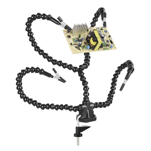 Rdxanc Helping Hands Löten Drittes Handwerkzeug Löthilfe 3Flexible Schwanenhals-Arme mit Clips für Löt-Reparatur von Rdxanc