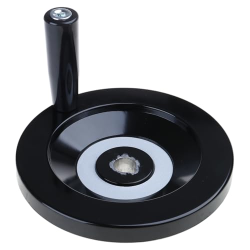 Rdxanc Hintere Well-Handrad-Drehmaschine, Bakelit-Handrad, schwarz, mit Drehgriff, 10 x 80 mm, 12 x 100 mm, 16 x 160 mm Rdxanc Hintere Well-Handrad-Drehmaschine, Bakelit-Handrad, schwarz, mit Drehgriff, 10 x 80 mm, 12 x 100 mm, 16 x 160 mm von Rdxanc