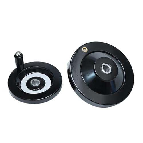 Rdxanc Hintere Well-Handrad-Drehmaschine, Bakelit-Handrad, schwarz, mit Drehgriff, 10 x 80 mm, 12 x 100 mm, 16 x 160 mm Rdxanc Hintere Well-Handrad-Drehmaschine, Bakelit-Handrad, schwarz, mit Drehgriff, 10 x 80 mm, 12 x 100 mm, 16 x 160 mm von Rdxanc