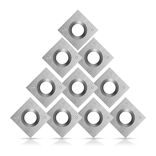 Rdxanc Holzeinsätze für Holzdrehmaschine, Drehwerkzeug, 15 x 15 x 2,5 mm, R50, hitzebeständig, 10 Stück Rdxanc Holzeinsätze für Holzdrehmaschine, Drehwerkzeug, 15 x 15 x 2,5 mm, R50, hitzebeständig, 10 Stück von Rdxanc