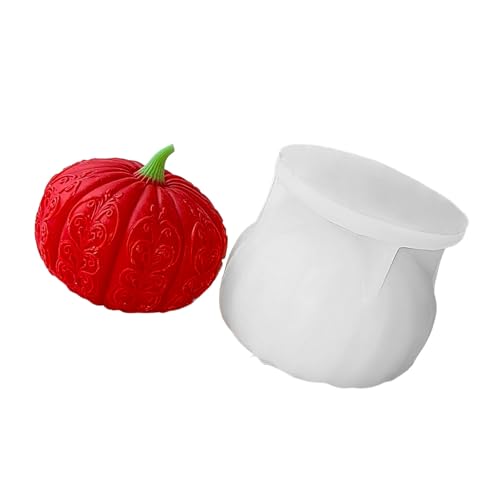 Rdxanc Kürbis-Kerzenform, Halloween-Silikonformen, Ornament-Formen, Gießformen, Gipsformen für Heimdekoration Rdxanc Kürbis-Kerzenform, Halloween-Silikonformen, Ornament-Formen, Gießformen, Gipsformen für Heimdekoration von Rdxanc