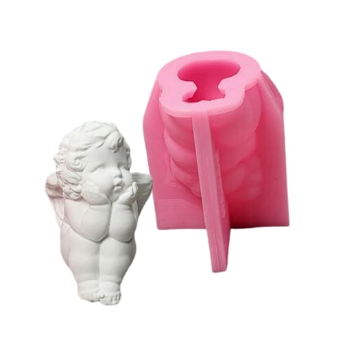 Rdxanc Little Kid Statue Silikon-Kerzenformen für Epoxidharz, Kerzen, Seife, Dekoration, Schokolade, Fondant für Süßigkeiten, Kuchen, Backen von Rdxanc