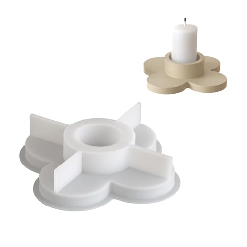 Rdxanc Mehrzweck-Silikon-Kleeblatt-Halter-Form-Set, tragbar, für Harz, Gips, Bastelbedarf, verschiedene Größen von Rdxanc