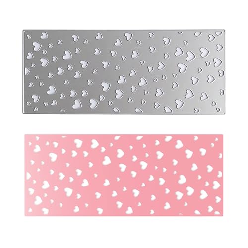 Rdxanc Metall-Stanzform in Herzform, Herz-Hintergrund, Stanzformen für Karten, Fotos, Scrapbooking, Dekoration von Rdxanc