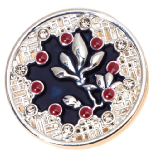 Rdxanc Metallknopf mit hohler Blume, Antik-Nähknopf, für Cheongsan, Kleid, Hemd, Mantel, Pullover, Kleidung, 17 mm von Rdxanc