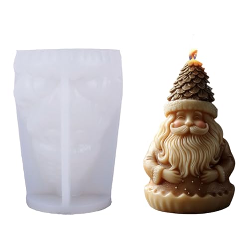 Rdxanc Silikonform mit Weihnachtsmann-Kerze, Mehrzweck-Silikonform für die Herstellung von Kerzen, Seife, Urlaubsdekoration, Epoxidharz Rdxanc Silikonform mit Weihnachtsmann-Kerze, Mehrzweck-Silikonform für die Herstellung von Kerzen, Seife, Urlaubsdekoration, Epoxidharz von Rdxanc
