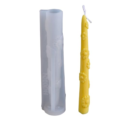 Rdxanc Silikonformen mit langem Stab, Blumenform, handgefertigt, Ornament, Epoxidharz, Gips, Formen für Kerzenherstellung von Rdxanc