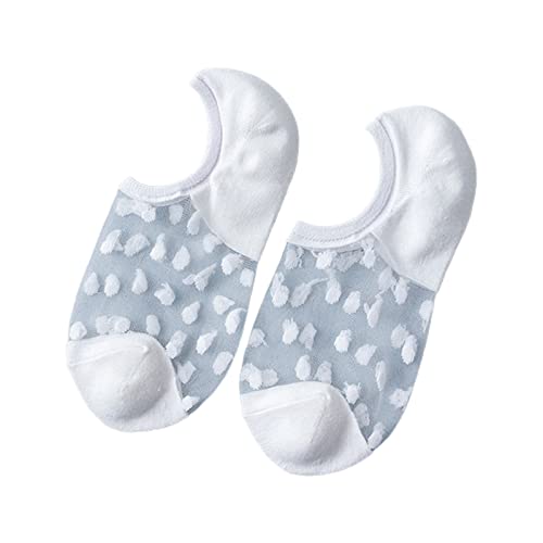 Rdxanc Ultradünne Damensocken aus Kristallseide, Bootsocken, transparent, Netzstoff, niedrig geschnitten, unsichtbar, kurze Baumwollsocken von Rdxanc
