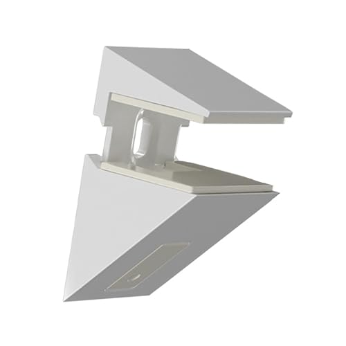 Rdxanc Verstellbare Glasregalhalterungen, stabile Zinklegierung, Klemme für Badezimmer, Wandmontage, Glasregale, 3 x 20 mm Dicke von Rdxanc
