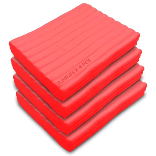 ReArt Knetmasse auf Ölbasis, nicht trocknend, 1,2 kg, nicht härtend, wiederverwendbar, ungiftig, kein Backen, professionelle Ölbasis, schwefelfreie Modelliermasse (Terrakotta) von ReArt