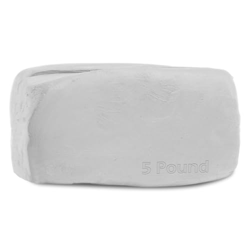 ReArt Stone Low Fire Pottery Clay (Kegel 04–3) Kunst-Modelliermasse zum Werfen von Rädern und Handbau, Töpferton für Bildhauerei, Anfänger und Fortgeschrittene (geringes Feuer, -2,3 kg) von ReArt