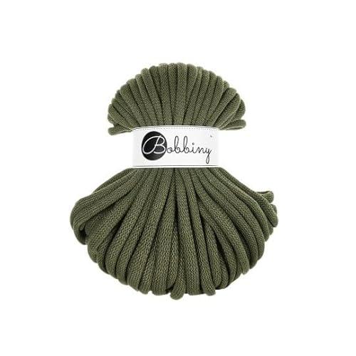 Flechtkordel Jumbo - 9mm - Baumwollkordel Baumwollgarn Garn Kordel Makramee Schnur Kordelband Natur Baumwolle DIY-Basteln 30m - Avocado Flechtkordel Jumbo - 9mm - Baumwollkordel Baumwollgarn Garn Kordel Makramee Schnur Kordelband Natur Baumwolle DIY-Basteln 30m - Avocado von ReWu