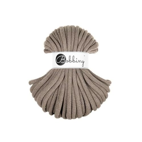 Flechtkordel Jumbo - 9mm - Baumwollkordel Baumwollgarn Garn Kordel Makramee Schnur Kordelband Natur Baumwolle DIY-Basteln 30m - Coffee Flechtkordel Jumbo - 9mm - Baumwollkordel Baumwollgarn Garn Kordel Makramee Schnur Kordelband Natur Baumwolle DIY-Basteln 30m - Coffee von ReWu