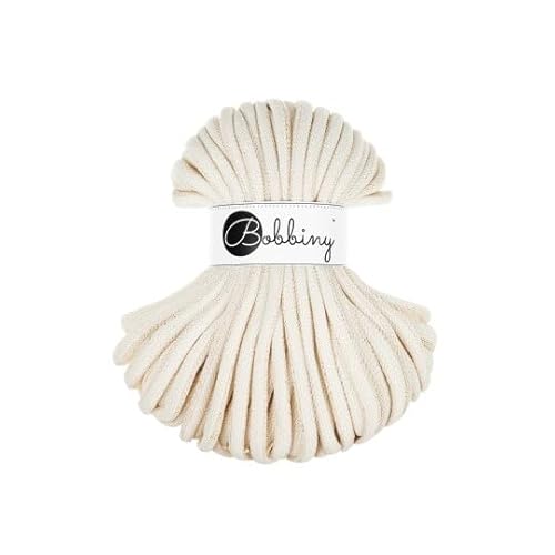 Flechtkordel Jumbo - 9mm - Baumwollkordel Baumwollgarn Garn Kordel Makramee Schnur Kordelband Natur Baumwolle DIY-Basteln 30m - Golden Natural Flechtkordel Jumbo - 9mm - Baumwollkordel Baumwollgarn Garn Kordel Makramee Schnur Kordelband Natur Baumwolle DIY-Basteln 30m - Golden Natural von ReWu