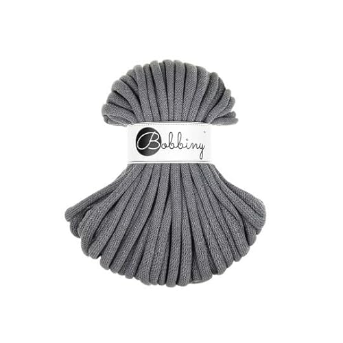Flechtkordel Jumbo - 9mm - Baumwollkordel Baumwollgarn Garn Kordel Makramee Schnur Kordelband Natur Baumwolle DIY-Basteln 30m - Stone Grey Flechtkordel Jumbo - 9mm - Baumwollkordel Baumwollgarn Garn Kordel Makramee Schnur Kordelband Natur Baumwolle DIY-Basteln 30m - Stone Grey von ReWu