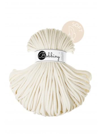 Flechtkordel Jumbo Soft - 8mm - Baumwollkordel Baumwollgarn Garn Kordel Makramee Schnur Kordelband Natur Baumwolle 100m - Natural Flechtkordel Jumbo Soft - 8mm - Baumwollkordel Baumwollgarn Garn Kordel Makramee Schnur Kordelband Natur Baumwolle 100m - Natural von ReWu