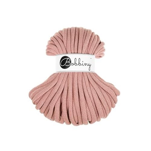 Flechtkordel Jumbo - 9mm - Baumwollkordel Baumwollgarn Garn Kordel Makramee Schnur Kordelband Natur Baumwolle DIY-Basteln 30m - Blush Flechtkordel Jumbo - 9mm - Baumwollkordel Baumwollgarn Garn Kordel Makramee Schnur Kordelband Natur Baumwolle DIY-Basteln 30m - Blush von ReWu