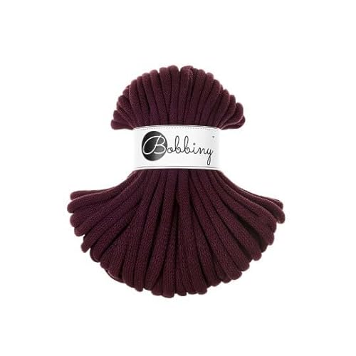 Flechtkordel Jumbo - 9mm - Baumwollkordel Baumwollgarn Garn Kordel Makramee Schnur Kordelband Natur Baumwolle DIY-Basteln 30m - Burgundy Flechtkordel Jumbo - 9mm - Baumwollkordel Baumwollgarn Garn Kordel Makramee Schnur Kordelband Natur Baumwolle DIY-Basteln 30m - Burgundy von ReWu