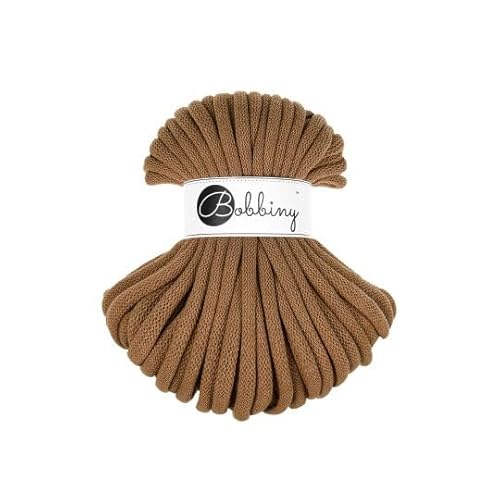 Flechtkordel Jumbo - 9mm - Baumwollkordel Baumwollgarn Garn Kordel Makramee Schnur Kordelband Natur Baumwolle DIY-Basteln 30m - Caramel Flechtkordel Jumbo - 9mm - Baumwollkordel Baumwollgarn Garn Kordel Makramee Schnur Kordelband Natur Baumwolle DIY-Basteln 30m - Caramel von ReWu