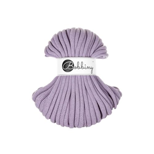Flechtkordel Jumbo - 9mm - Baumwollkordel Baumwollgarn Garn Kordel Makramee Schnur Kordelband Natur Baumwolle DIY-Basteln 30m - Lavender Flechtkordel Jumbo - 9mm - Baumwollkordel Baumwollgarn Garn Kordel Makramee Schnur Kordelband Natur Baumwolle DIY-Basteln 30m - Lavender von ReWu