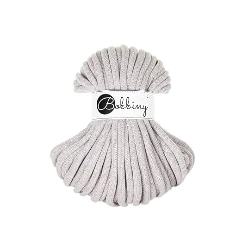 Flechtkordel Jumbo - 9mm - Baumwollkordel Baumwollgarn Garn Kordel Makramee Schnur Kordelband Natur Baumwolle DIY-Basteln 30m - Moonlight Flechtkordel Jumbo - 9mm - Baumwollkordel Baumwollgarn Garn Kordel Makramee Schnur Kordelband Natur Baumwolle DIY-Basteln 30m - Moonlight von ReWu