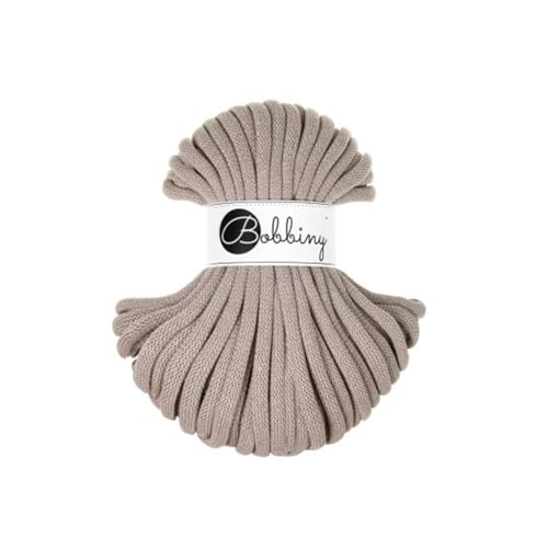 Flechtkordel Jumbo - 9mm - Baumwollkordel Baumwollgarn Garn Kordel Makramee Schnur Kordelband Natur Baumwolle DIY-Basteln 30m - Pearl Flechtkordel Jumbo - 9mm - Baumwollkordel Baumwollgarn Garn Kordel Makramee Schnur Kordelband Natur Baumwolle DIY-Basteln 30m - Pearl von ReWu