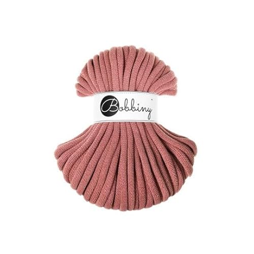 Flechtkordel Jumbo - 9mm - Baumwollkordel Baumwollgarn Garn Kordel Makramee Schnur Kordelband Natur Baumwolle DIY-Basteln 30m - Peony Flechtkordel Jumbo - 9mm - Baumwollkordel Baumwollgarn Garn Kordel Makramee Schnur Kordelband Natur Baumwolle DIY-Basteln 30m - Peony von ReWu