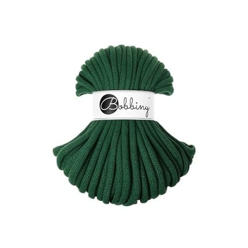 Flechtkordel Jumbo - 9mm - Baumwollkordel Baumwollgarn Garn Kordel Makramee Schnur Kordelband Natur Baumwolle DIY-Basteln 30m - Pine Green Flechtkordel Jumbo - 9mm - Baumwollkordel Baumwollgarn Garn Kordel Makramee Schnur Kordelband Natur Baumwolle DIY-Basteln 30m - Pine Green von ReWu