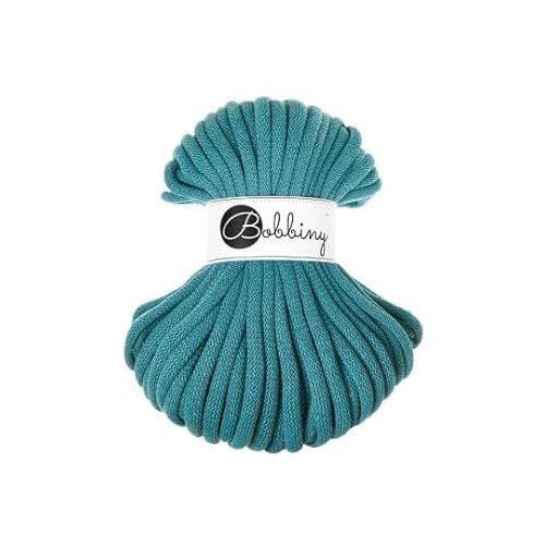 Flechtkordel Jumbo - 9mm - Baumwollkordel Baumwollgarn Garn Kordel Makramee Schnur Kordelband Natur Baumwolle DIY-Basteln 30m - Teal Flechtkordel Jumbo - 9mm - Baumwollkordel Baumwollgarn Garn Kordel Makramee Schnur Kordelband Natur Baumwolle DIY-Basteln 30m - Teal von ReWu