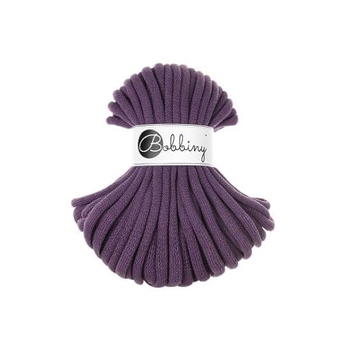 Flechtkordel Jumbo - 9mm - Baumwollkordel Baumwollgarn Garn Kordel Makramee Schnur Kordelband Natur Baumwolle DIY-Basteln 30m - Violet Flechtkordel Jumbo - 9mm - Baumwollkordel Baumwollgarn Garn Kordel Makramee Schnur Kordelband Natur Baumwolle DIY-Basteln 30m - Violet von ReWu