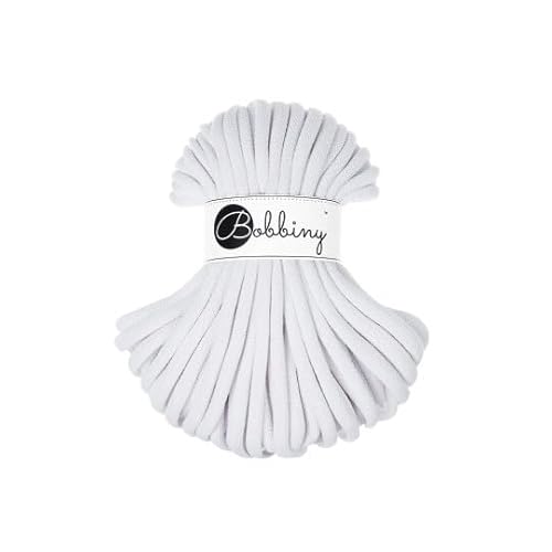 Flechtkordel Jumbo - 9mm - Baumwollkordel Baumwollgarn Garn Kordel Makramee Schnur Kordelband Natur Baumwolle DIY-Basteln 30m - White Flechtkordel Jumbo - 9mm - Baumwollkordel Baumwollgarn Garn Kordel Makramee Schnur Kordelband Natur Baumwolle DIY-Basteln 30m - White von ReWu