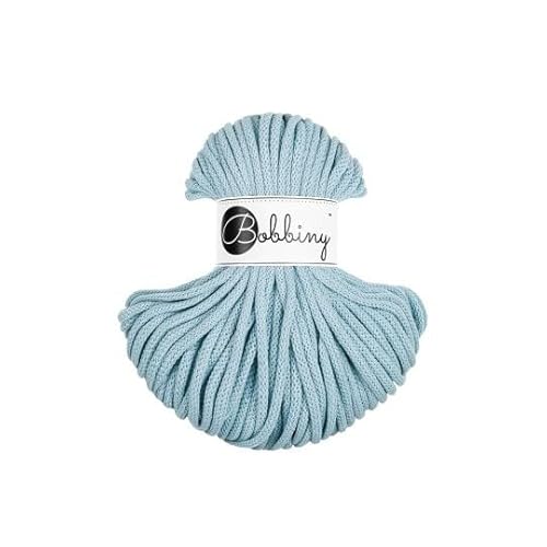 Premium Baumwoll-Flechtschnur - 5mm x 50m - Vielseitige Makramee-Kordel für Stricken, Weben, DIY-Basteln und Heimdekoration - Hochwertige Bunte Bastelschnur Flechtkordel - Misty Premium Baumwoll-Flechtschnur - 5mm x 50m - Vielseitige Makramee-Kordel für Stricken, Weben, DIY-Basteln und Heimdekoration - Hochwertige Bunte Bastelschnur Flechtkordel - Misty von ReWu