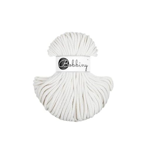 Premium Baumwoll-Flechtschnur - 5mm x 50m - Vielseitige Makramee-Kordel für Stricken, Weben, DIY-Basteln und Heimdekoration - Hochwertige Bunte Bastelschnur Flechtkordel - Off White Premium Baumwoll-Flechtschnur - 5mm x 50m - Vielseitige Makramee-Kordel für Stricken, Weben, DIY-Basteln und Heimdekoration - Hochwertige Bunte Bastelschnur Flechtkordel - Off White von ReWu