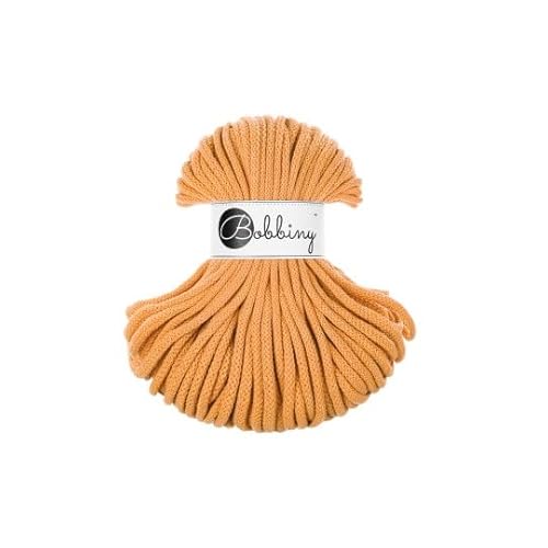 Premium Baumwoll-Flechtschnur - 5mm x 50m - Vielseitige Makramee-Kordel für Stricken, Weben, DIY-Basteln und Heimdekoration - Hochwertige Bunte Bastelschnur Flechtkordel - Orange Premium Baumwoll-Flechtschnur - 5mm x 50m - Vielseitige Makramee-Kordel für Stricken, Weben, DIY-Basteln und Heimdekoration - Hochwertige Bunte Bastelschnur Flechtkordel - Orange von ReWu