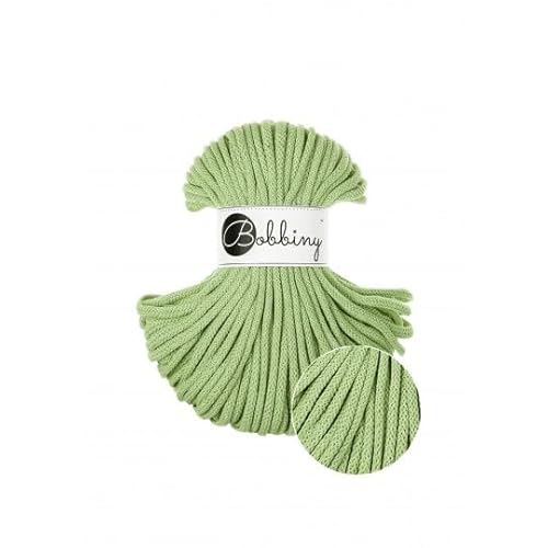 Premium Baumwoll-Flechtschnur - 5mm x 50m - Vielseitige Makramee-Kordel für Stricken, Weben, DIY-Basteln und Heimdekoration - Hochwertige Bunte Bastelschnur - Matcha Premium Baumwoll-Flechtschnur - 5mm x 50m - Vielseitige Makramee-Kordel für Stricken, Weben, DIY-Basteln und Heimdekoration - Hochwertige Bunte Bastelschnur - Matcha von ReWu